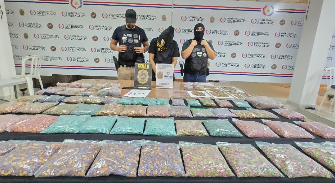 Incautan 50.000 dosis de éxtasis en operativo de la Senad