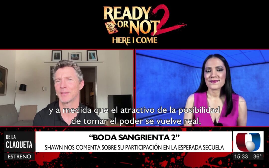 ¡Majo Peralta habló con la estrella de “Boda Sangrienta 2”: Shawn Hatosy!