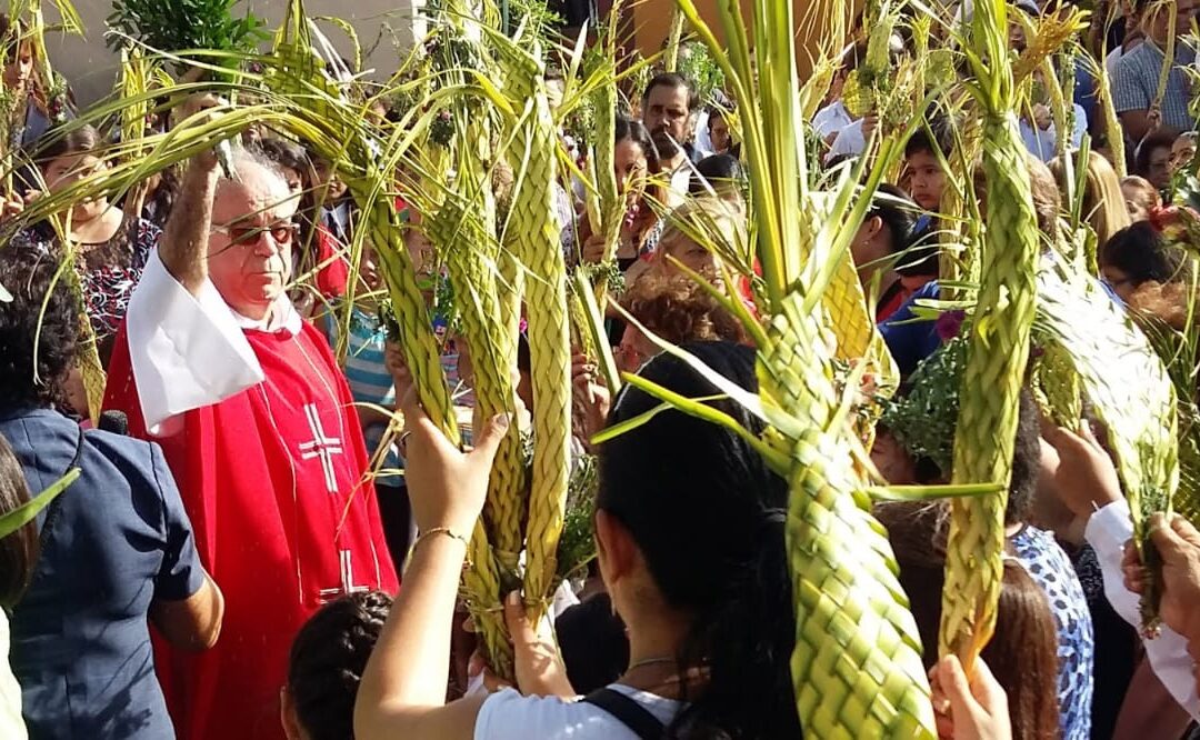 Celebran inicio de Semana Santa con el tradicional Domingo de Ramos