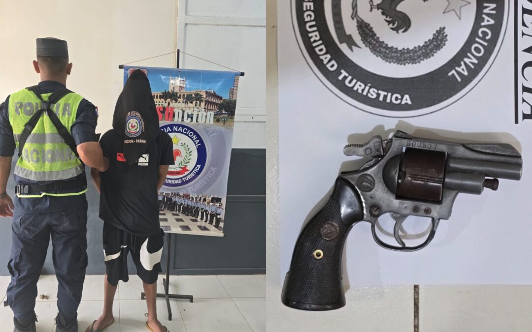 Detienen a adolescente con arma de fuego en la Costanera de Asunción