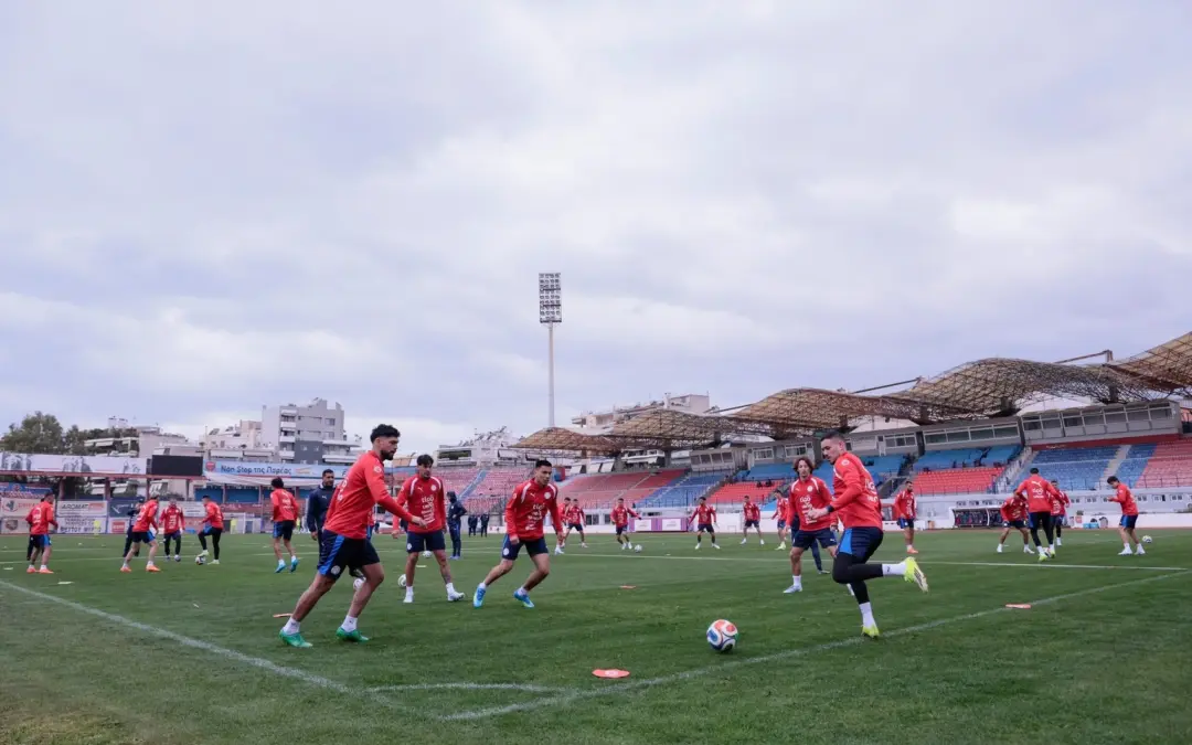La Albirroja cumple su tercer día de entrenamiento en Atenas
