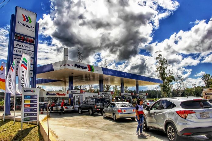 Petropar actualiza precios de sus combustibles