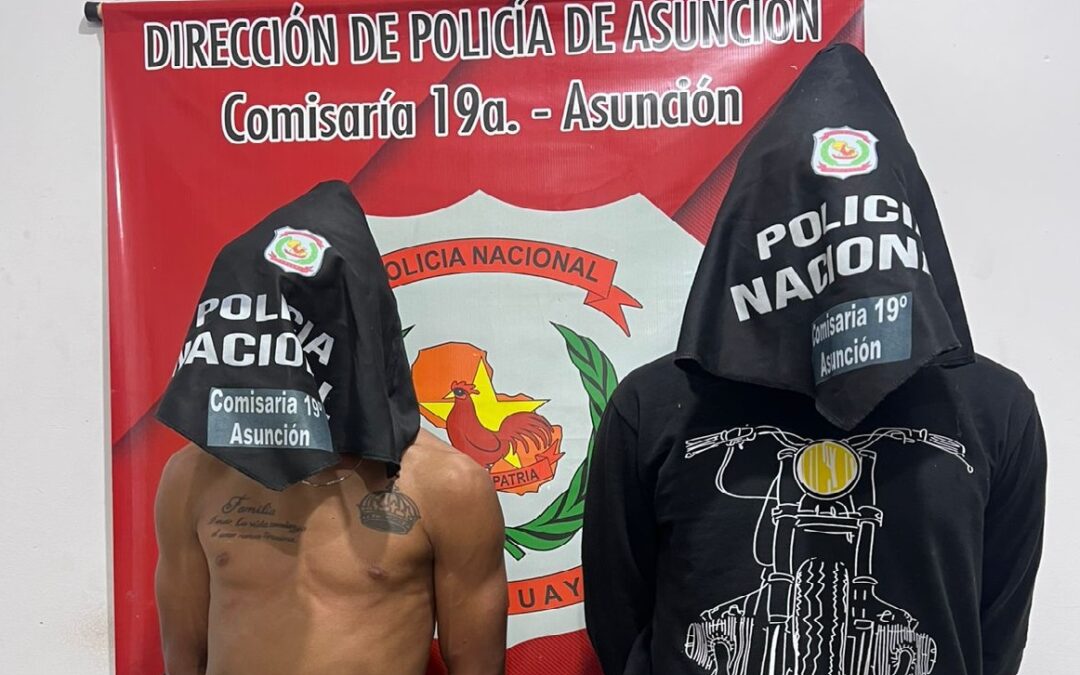 Detienen a hermanos por robo de autopartes en Asunción