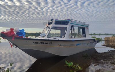 Lancha ambulancia ya está lista para emergencias en el Chaco
