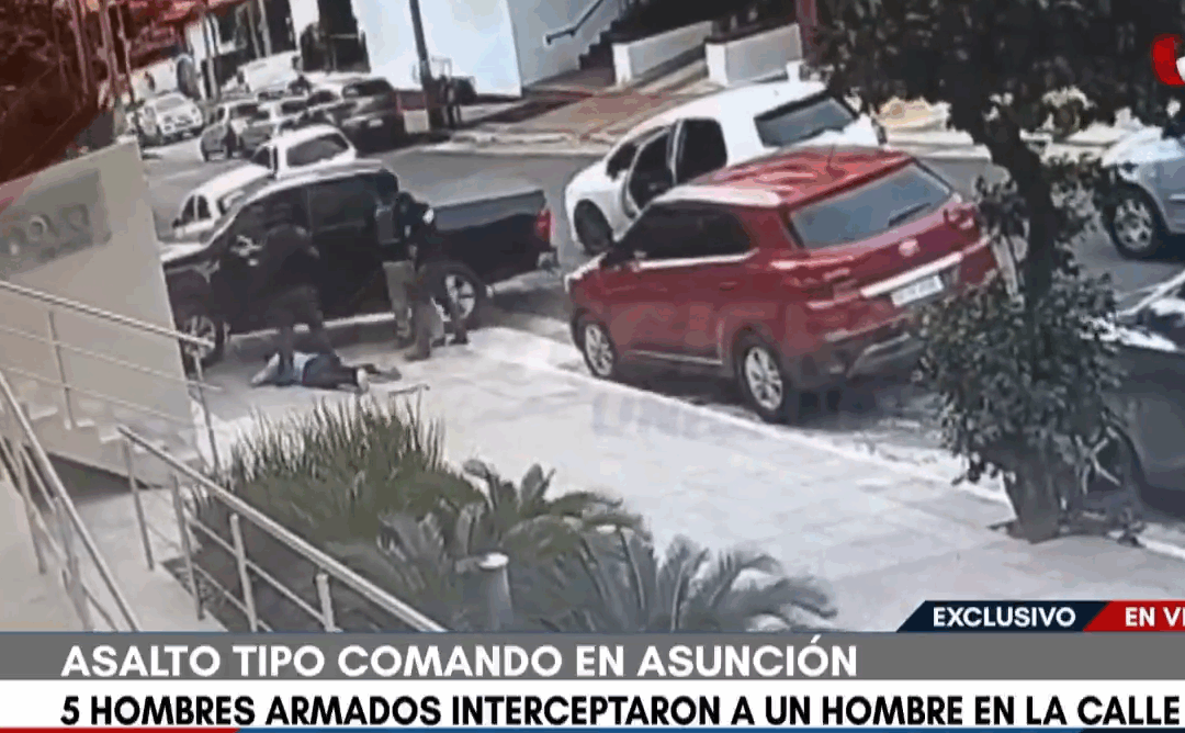 Llamativo asalto tipo comando en el microcentro de Asunción