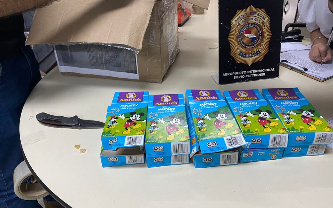 Detectan droga dentro de encomienda proveniente de Miami