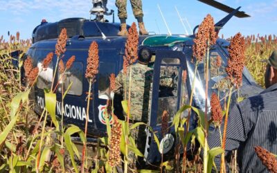Cae helicóptero de la Policía mientras transportaba víveres