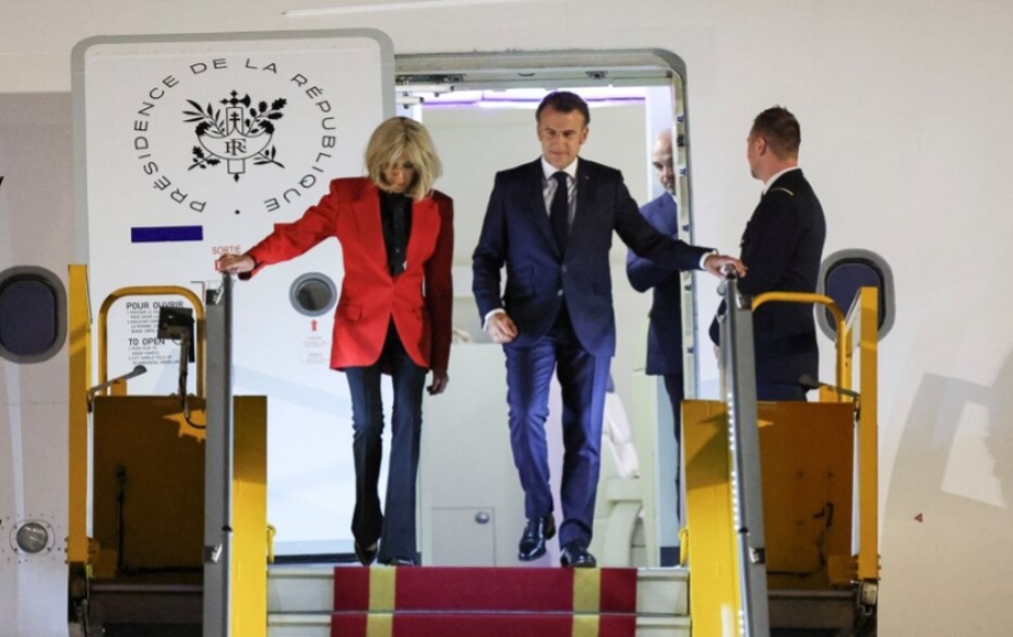 Macron niega haberse peleado con su esposa tras video viral
