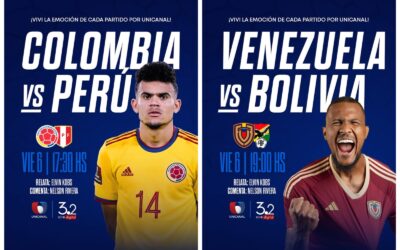 ¡Viví Colombia vs. Perú y Venezuela vs. Bolivia por Unicanal!