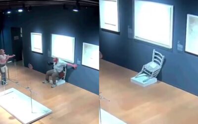Demandan a turista que se sentó en la silla inspirada en “Van Gogh” y la rompió