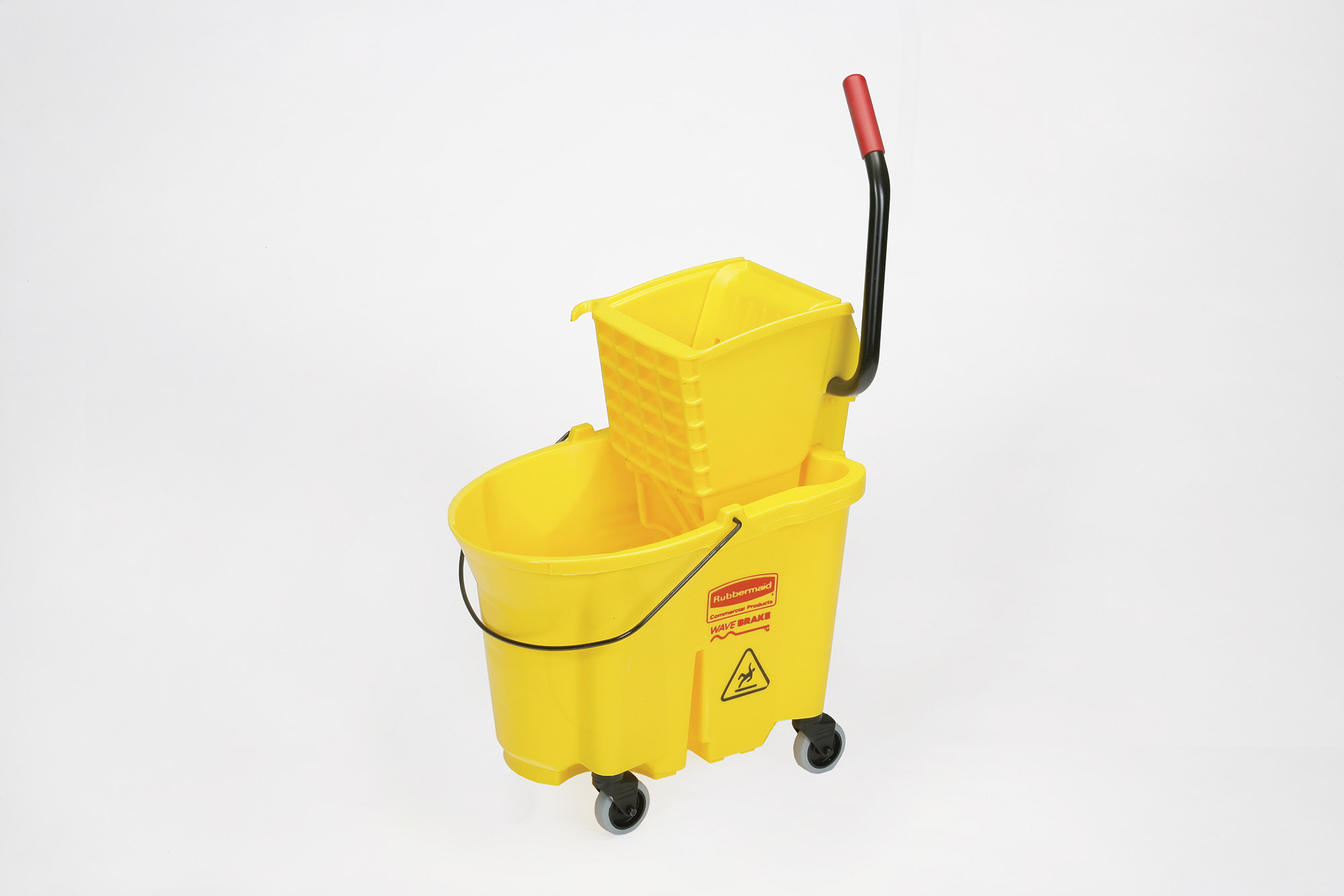 Wet Mop and Wringer Bucket, Yellow - Each view 2