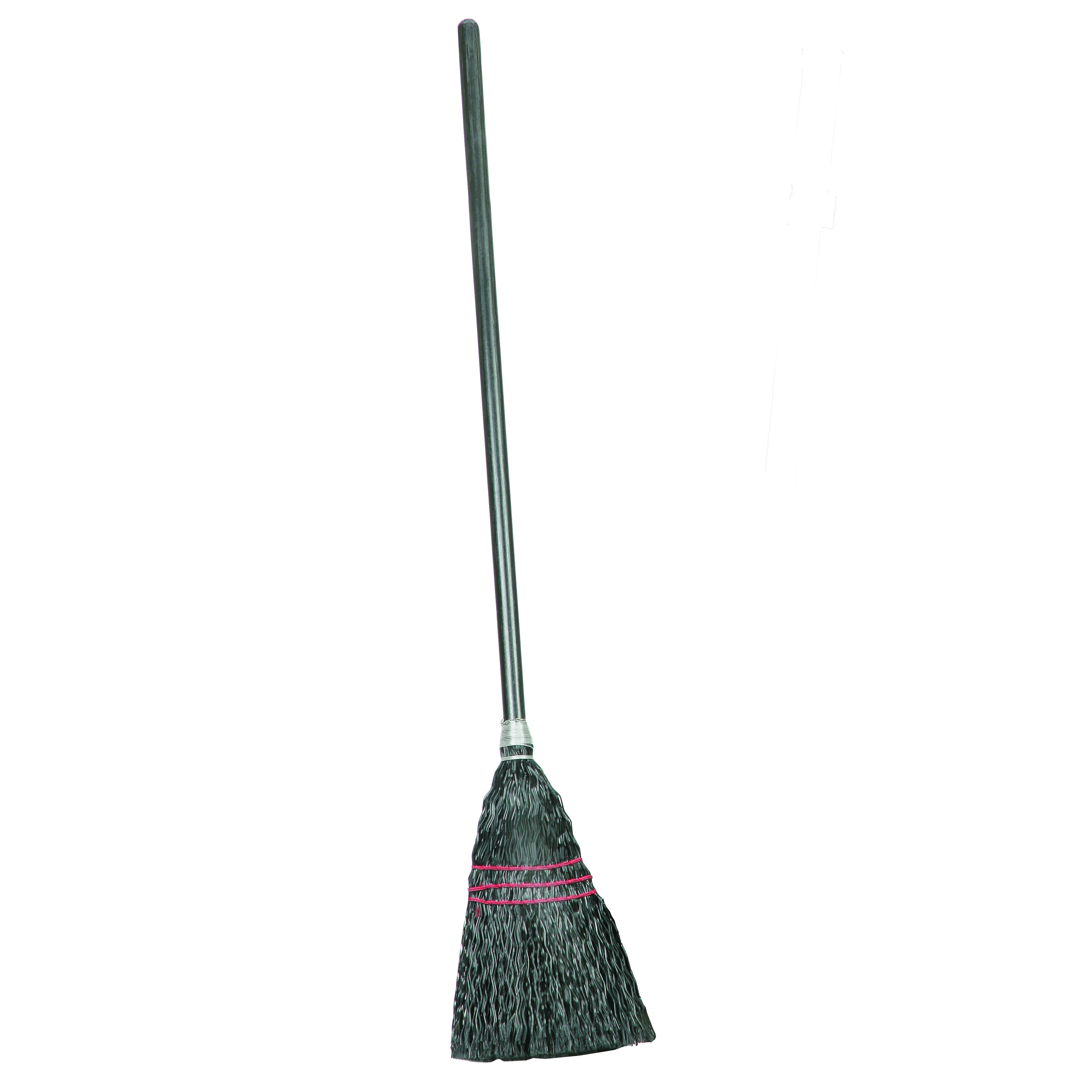 Lobby Broom w/Wooden Handle, 3/4" x 30" - Each view 2