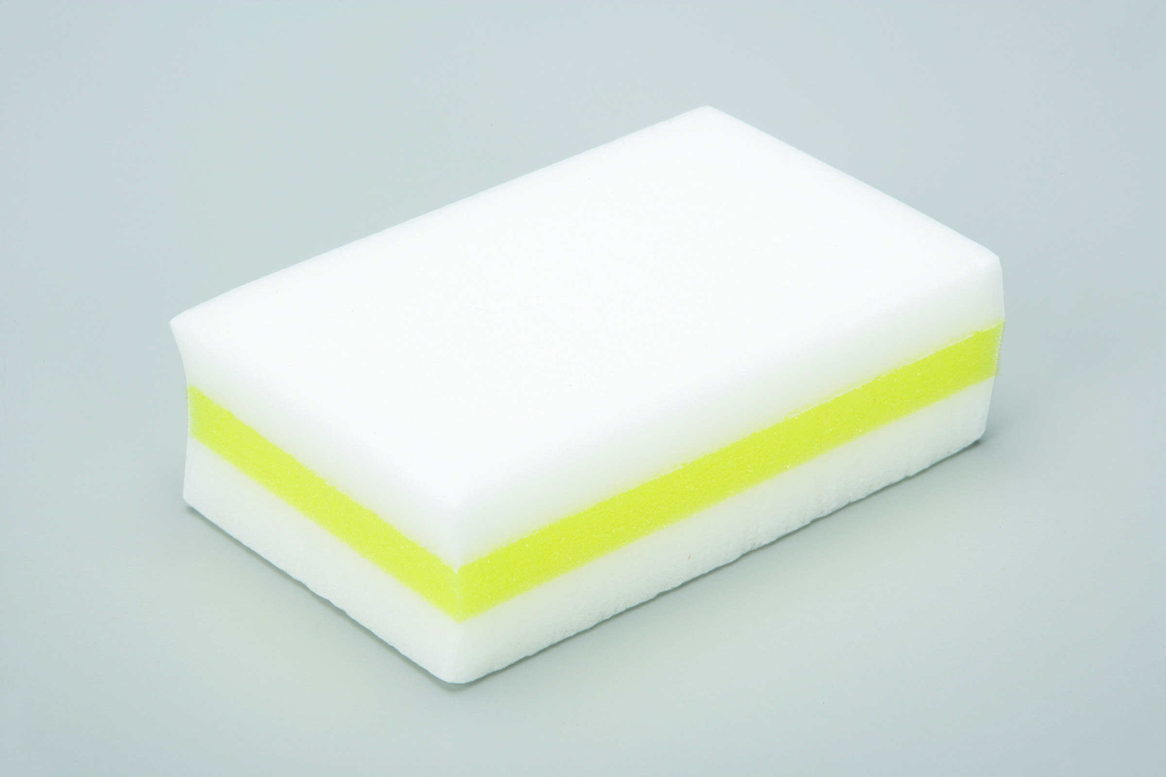 "Magic Eraser" type PRO Stain Eraser, White/Yellow, 2-1/2 x 1-1/4 x 4 - 12/BX view 2