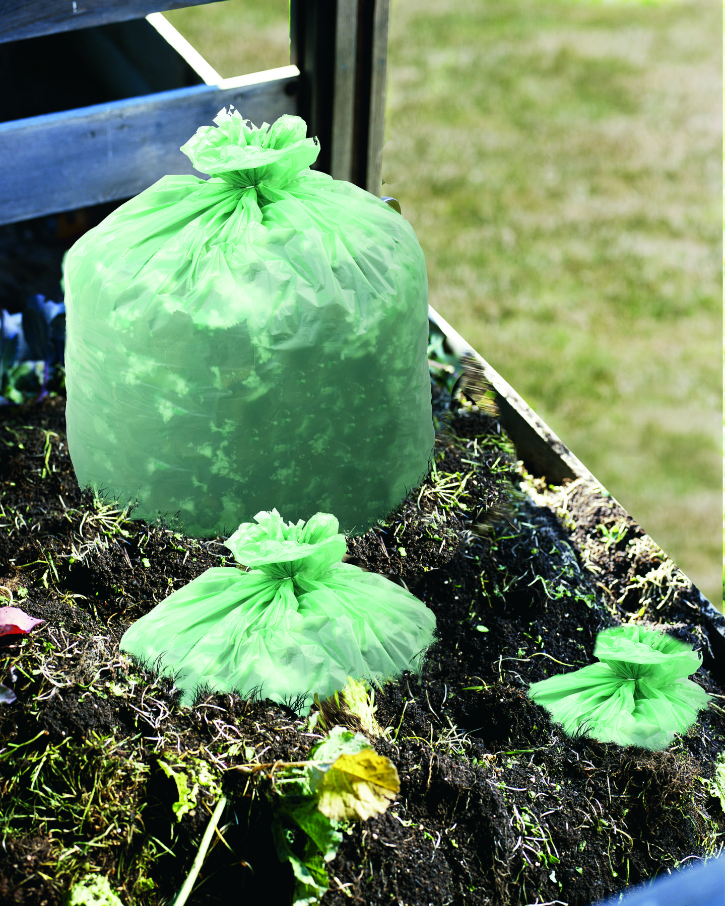 ASTM 6400 Compostable Bag, Green, 33 x 48, Heavy Duty, 50/CS view 2