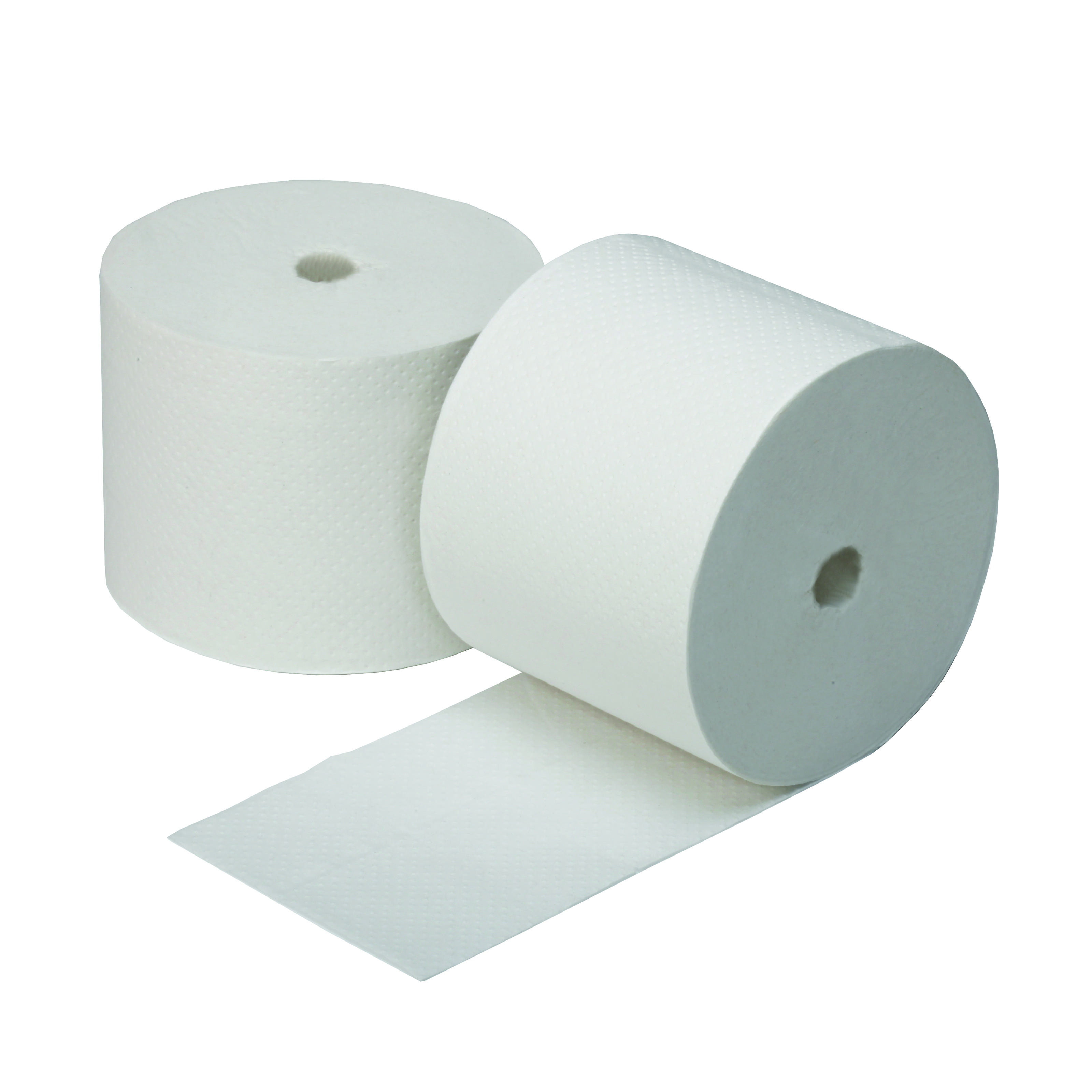 Coreless 2-Ply Toilet Tissue - 3.85 x 4.05 - White - 1000 sheets per rolls - 36 rolls/CS view 2