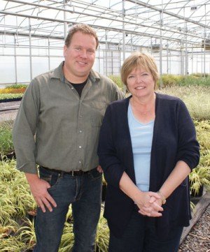 Garden Making Editor Beckie Fox with Tony Post at Valleybrook Gardens (Photo by Mark Disero)