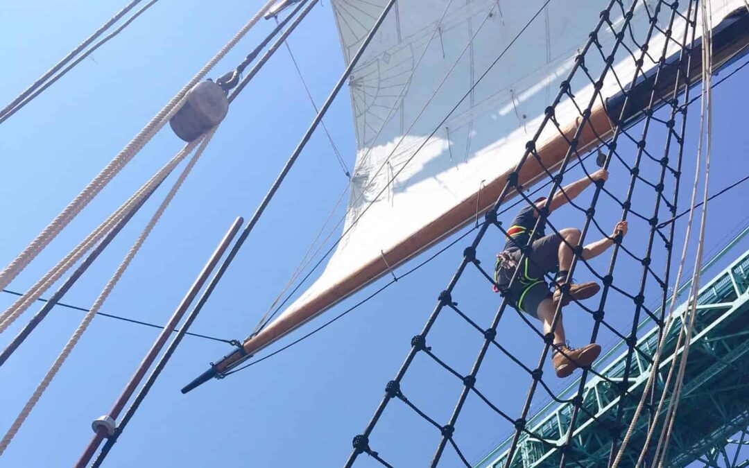 120 Feet Aloft With Tall Ship Rigger Becca Buckler