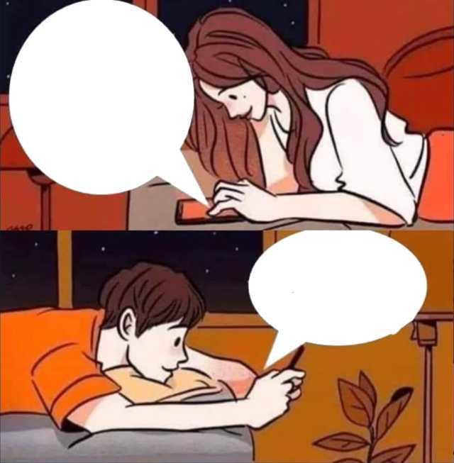Boy And Girl Texting Meme Template And Creator