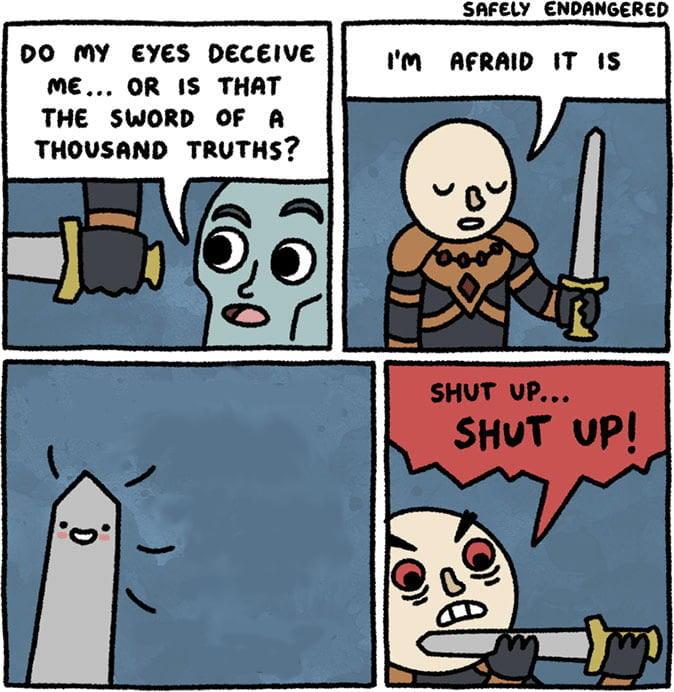 Sword Of A Thousand Truths Meme Template And Creator