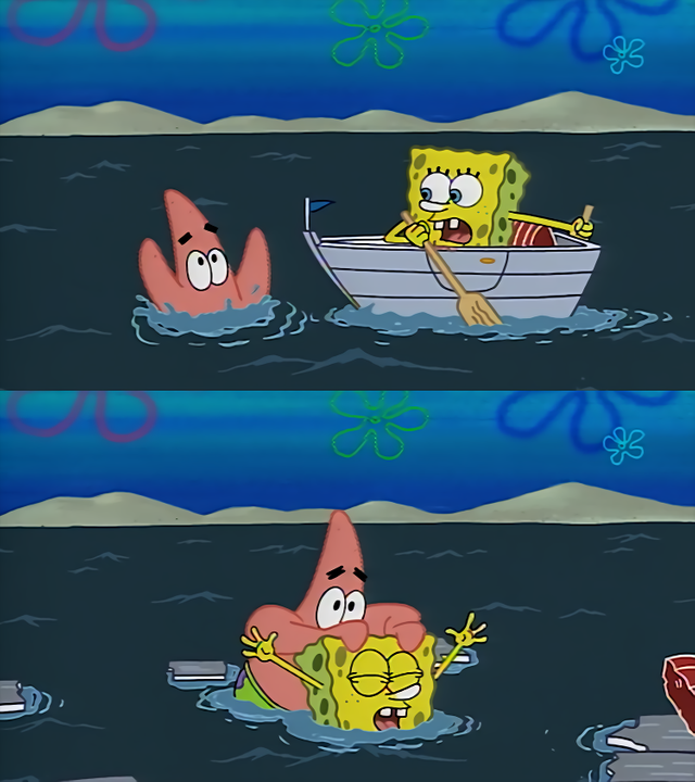 Patrick Drowning Spongebob Meme Template And Creator