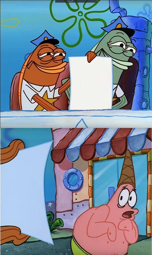 Police Scaring Patrick Meme Template And Creator