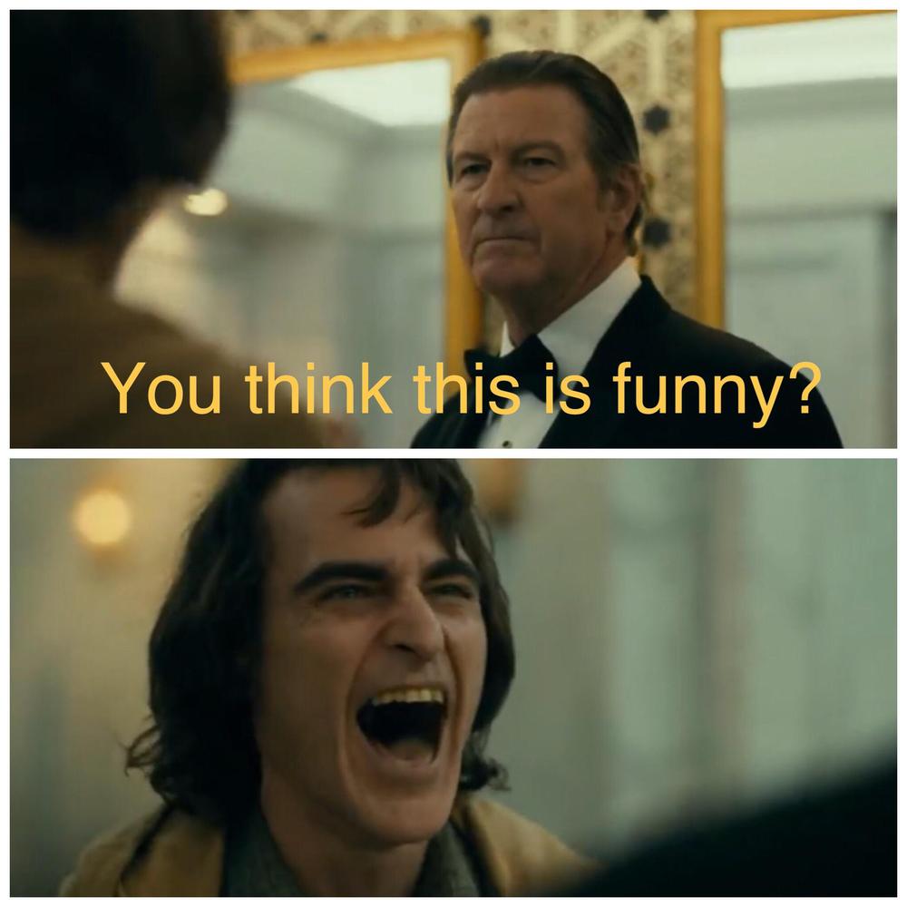 Joker Laughing at Murray Meme Template and Creator