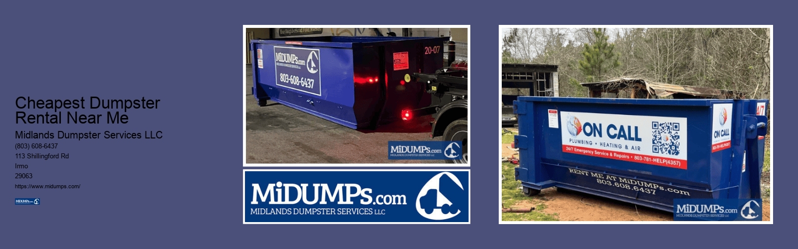 Cheapest Dumpster Rental Near Me