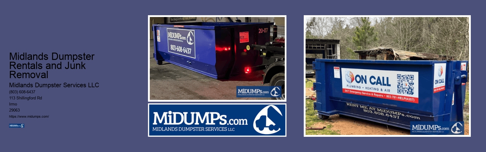 Midlands Dumpster Rentals and Junk Removal