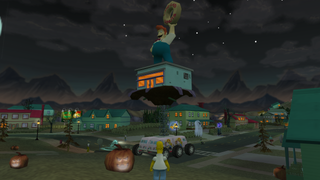 Lard Tooth parked on Evergreen Terrace in Level 7.