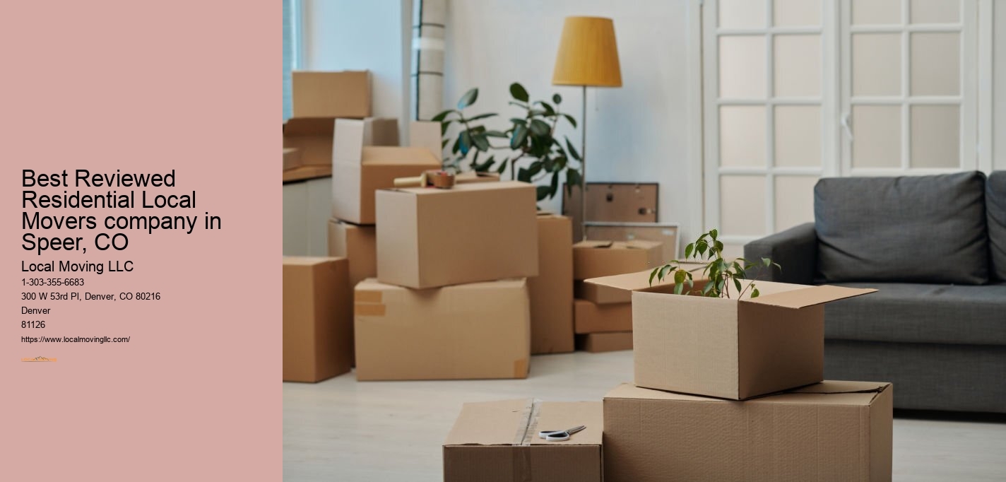 Best Reviewed Residential Local Movers company in Speer, CO