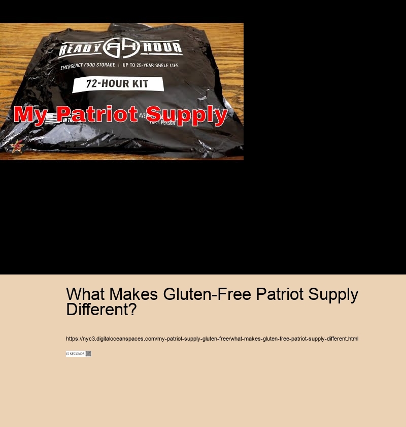 What Makes Gluten-Free Patriot Supply Different?