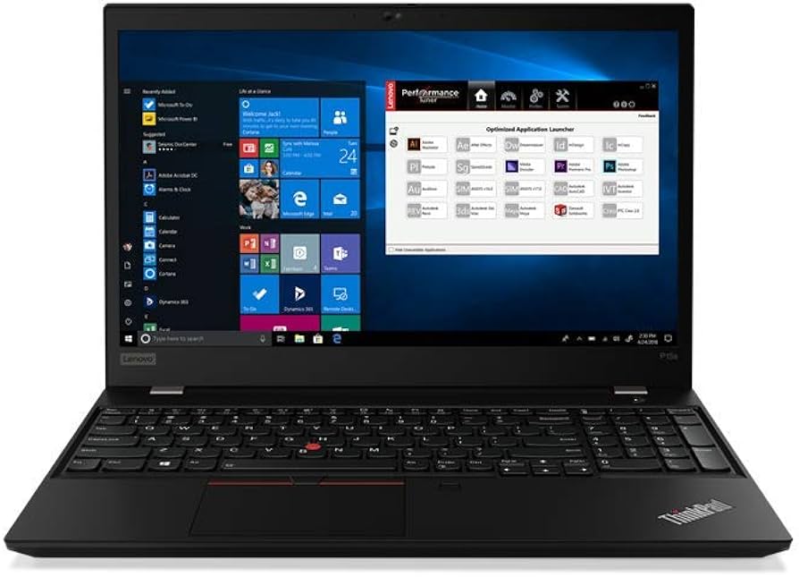 Lenovo P53 Mobile Workstation (Inte®l Core⢠I7-9850H upto 2.90 GHz 16GB DDR4 Ram 512GB NVMe SSD, 4GB DDR5 Nvidia Quadro T1000 Graphics, 15.6" FHD Screen, Windows 10 Pro, Ms-Office,