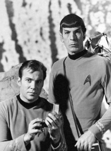 Star Trek's Captain Kirk and Mr. Spock