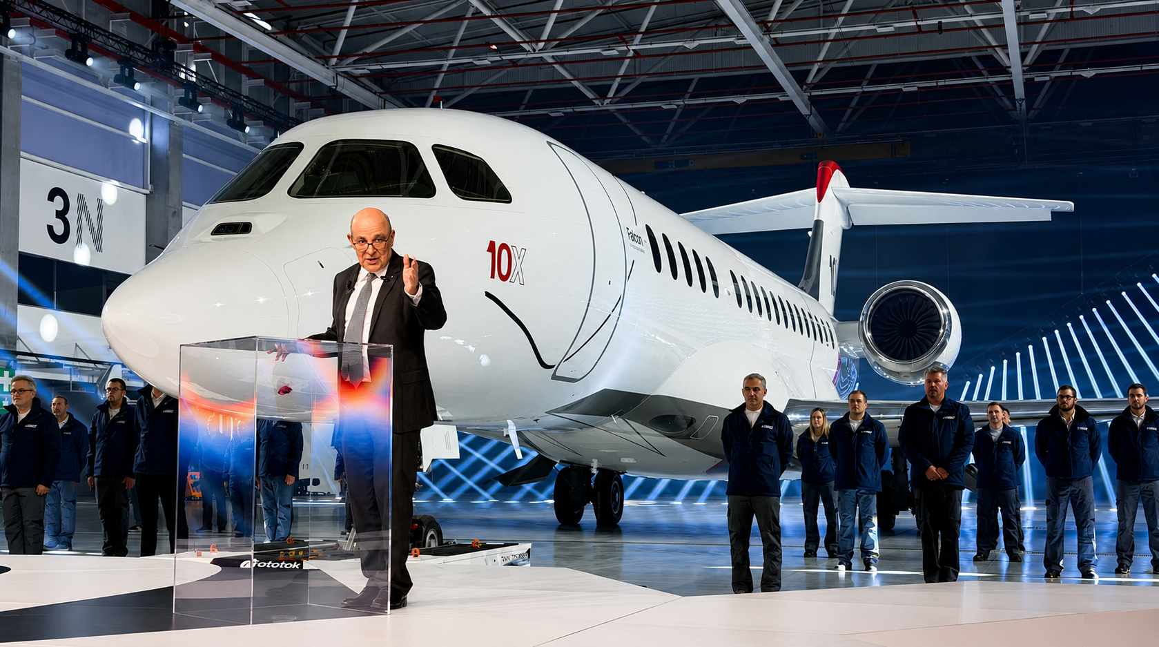 Dassault Pushes Falcon 10X Service Entry to 2029