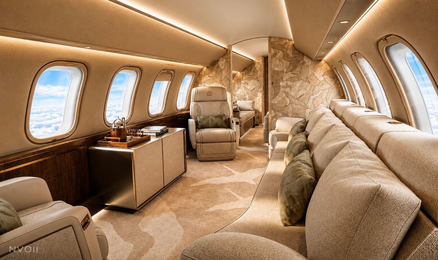 Bombardier Partners With Elie Saab to Elevate Global 8000 Cabin Luxury