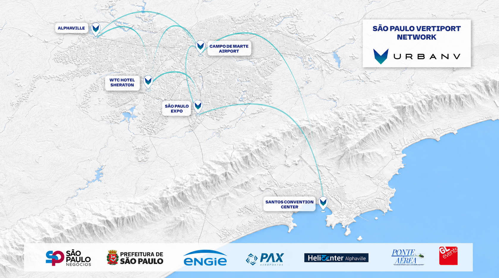 UrbanV Plans Five-Vertiport Network for São Paulo