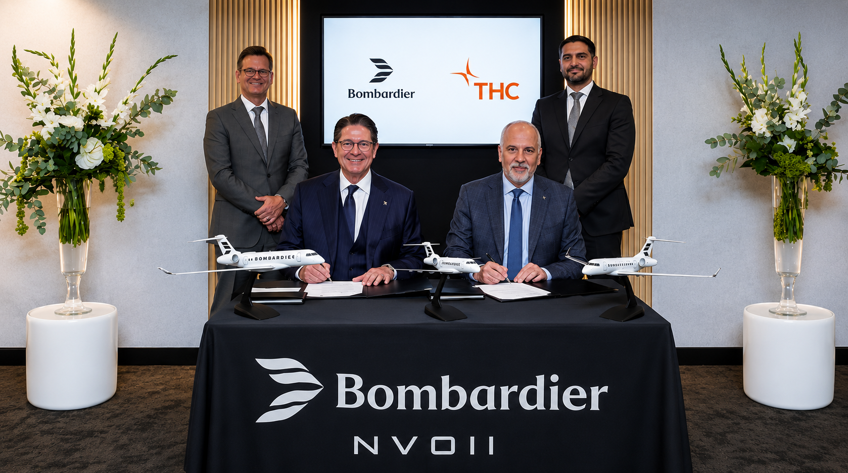 THC Considers Up to 60 Bombardier Business Jets