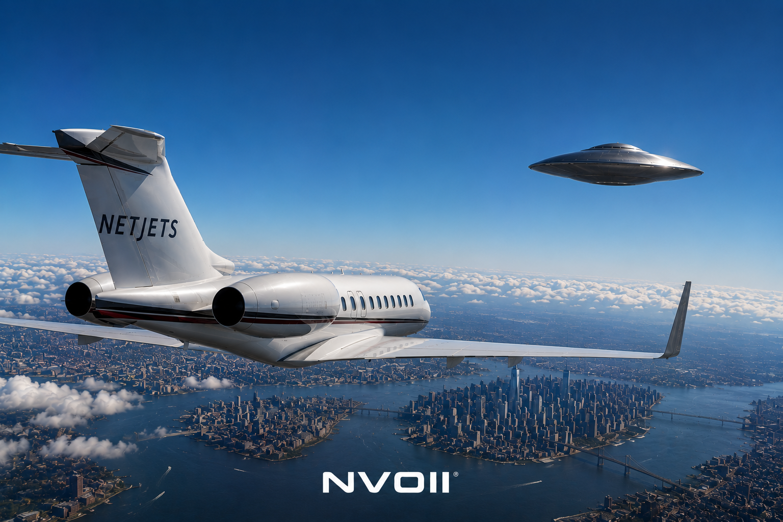 NetJets Crew Reports Near Miss with Unidentified Object Over New York