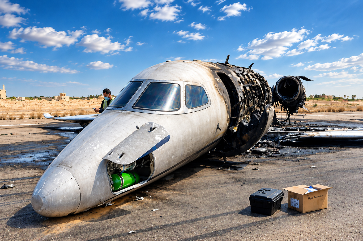 Bikinijet-Operated Cessna Citation Latitude Runs Off Runway and Catches Fire at Misrata Airport in Libya