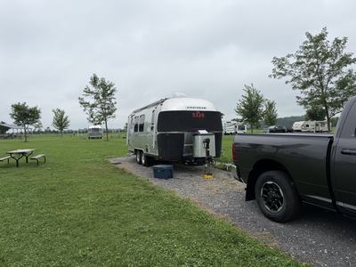 Sauder Village 2026 - Airstream at the campsite