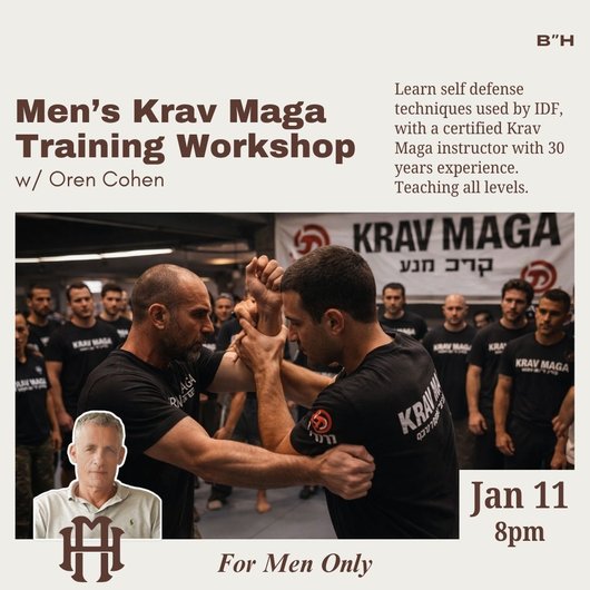 Men's Krav Maga Training Workshop w/ Oren Cohen