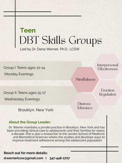 DBT Skills Group for Teen Girls