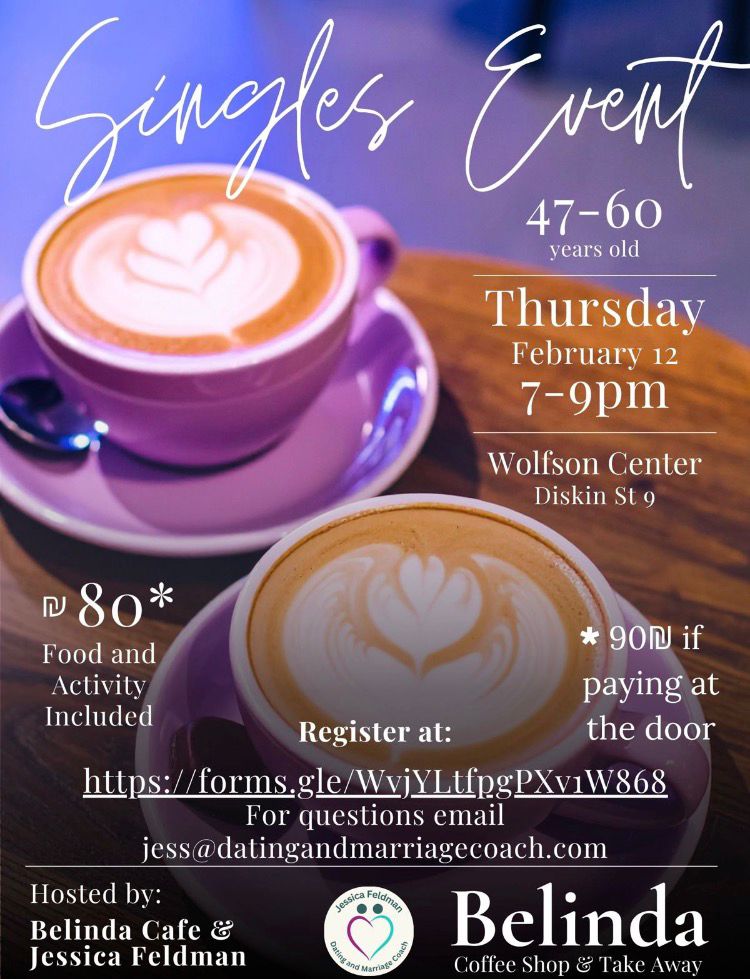 Singles Event in Jerusalem by Jessica Feldman, Coach