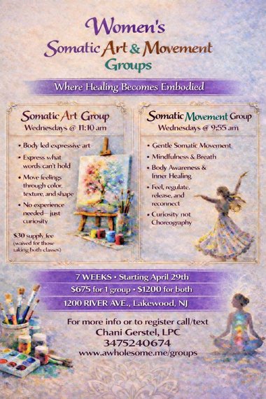 7 Week Somatic Art/Somatic Movement Group