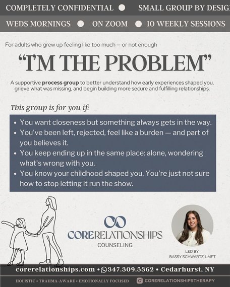 I'm the Problem - Virtual Therapy Group
