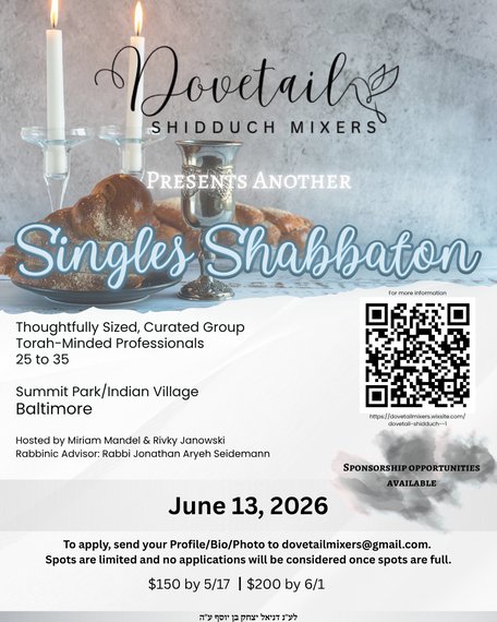 Dovetail Singles Shabbaton