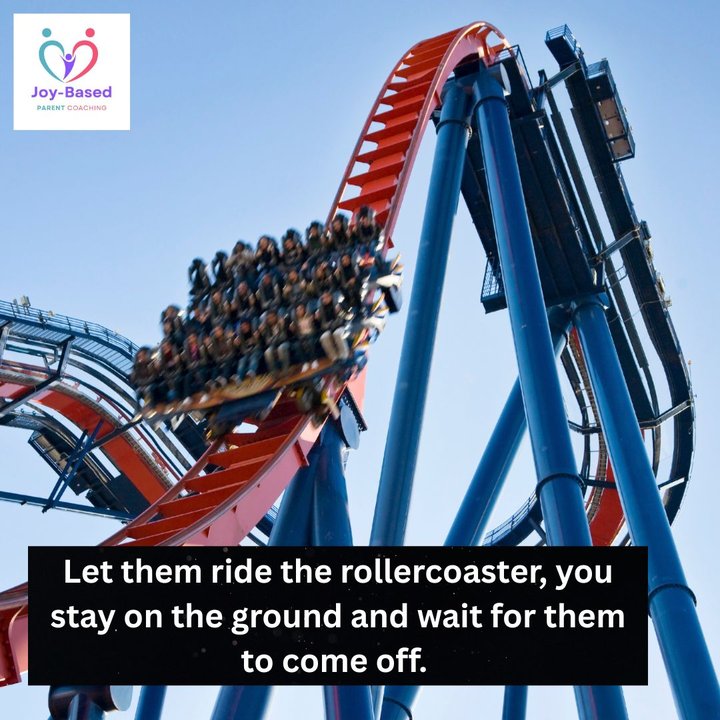 Let Them Ride the Rollercoaster, You Stay on the Ground and Wait for Them to Come Off. by Yacova Leifert, Parenting Coach