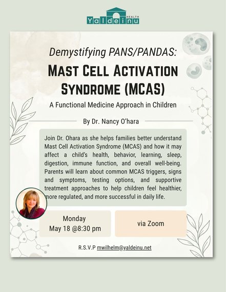 Mast Cell Activation Syndrome (MCAS) by Dr. Nancy O'hara (by: Yaldeinu Health)