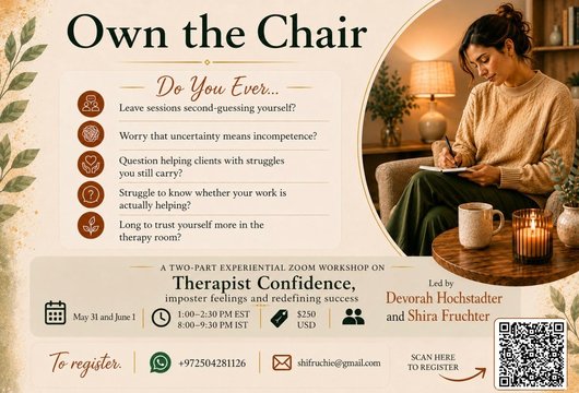 Own the Chair: 2 Part Experiential Workshop for Therapists