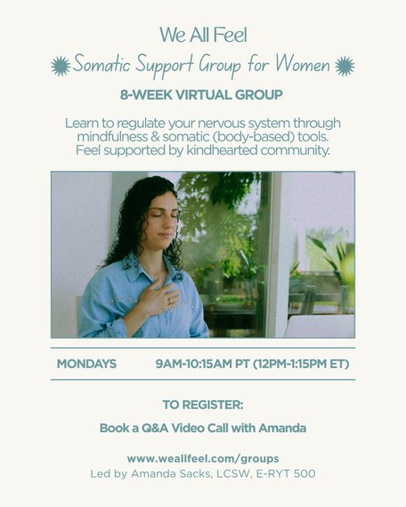 Virtual Somatic Support Group for Women